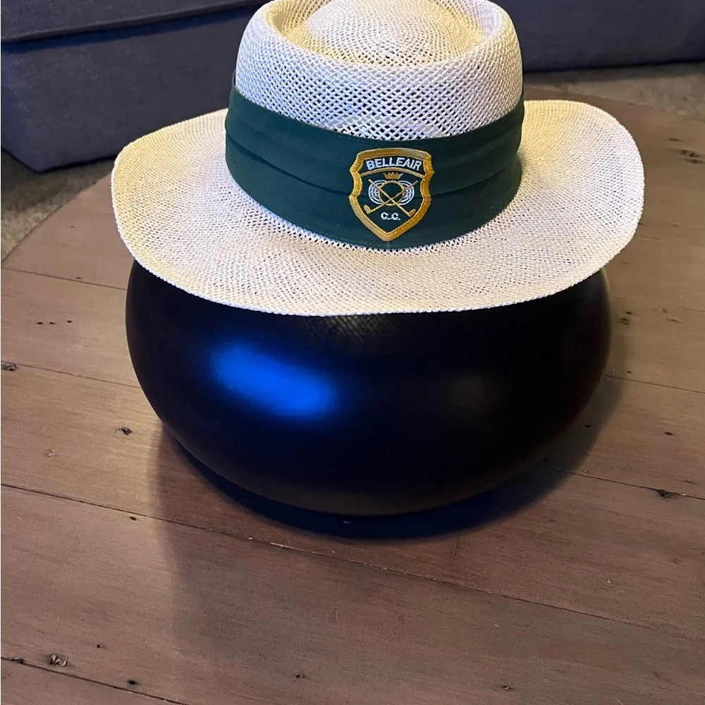 Stylish Cream Hat with Green Band - Picture 8 of 8